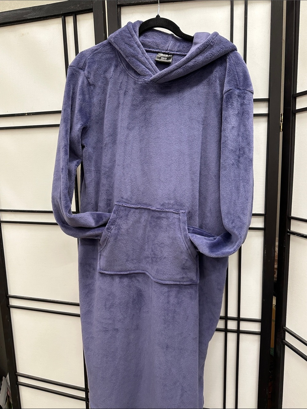 32 Degrees Plush Hooded Nightgown in Purple - Picture 4 of 8